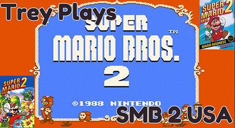 Super Mario Bros 2 USA (1988) - Full Gm Walkthrough (SNES 1993) - The Red Headed Step Child Mario?!?