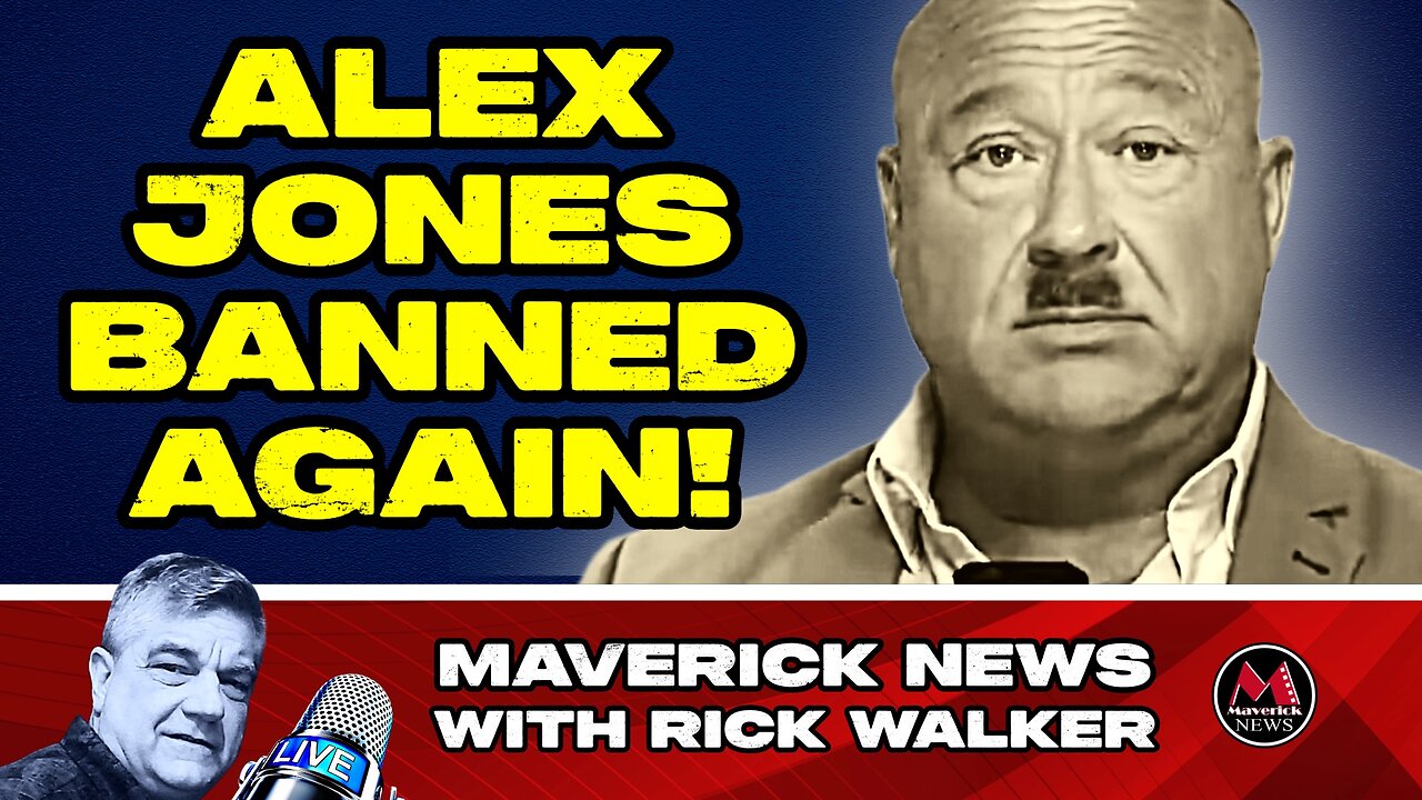 Alex Jones Banned From Youtube Again