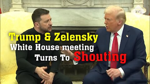 Trump & Zelensky | White House meeting | Turns Into A Shouting match | RayderMediaTV