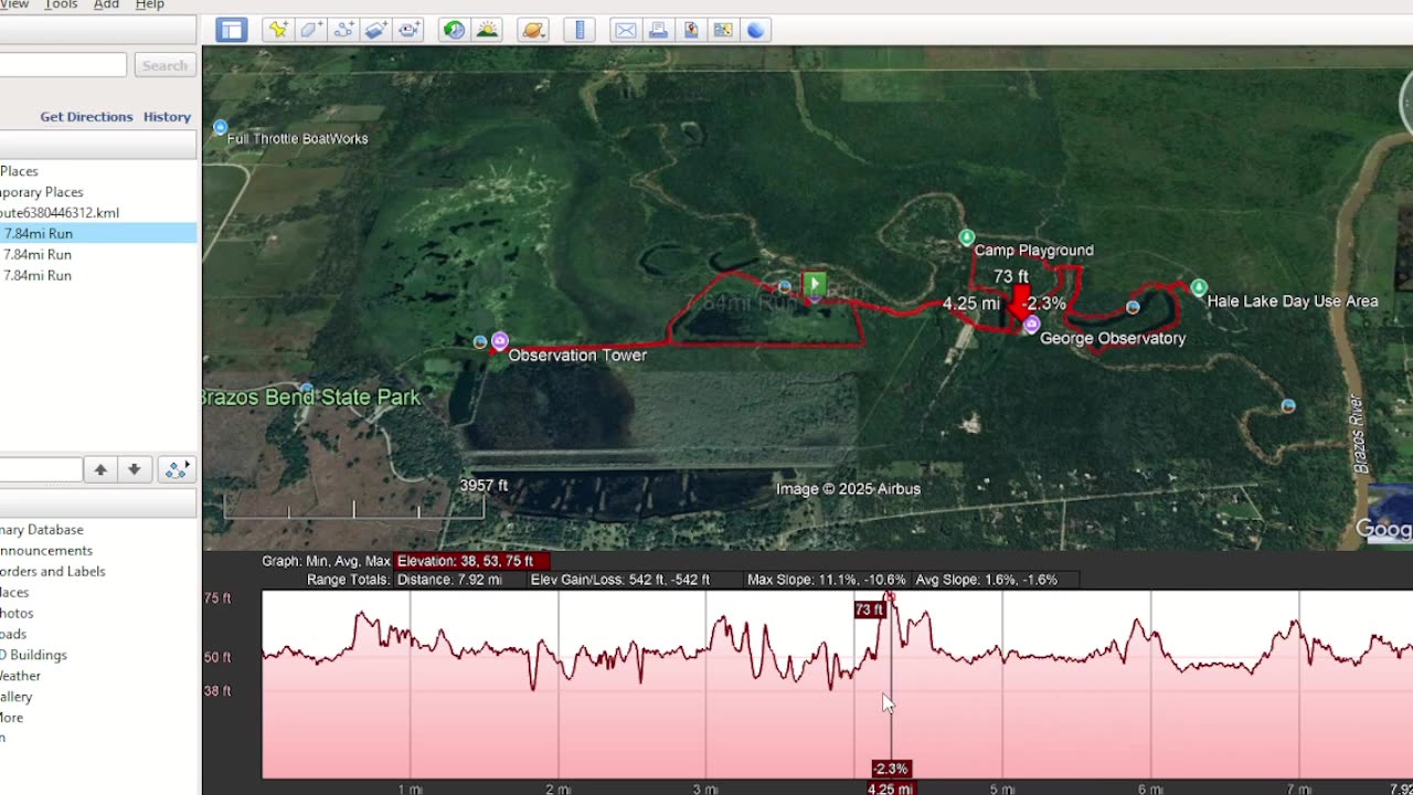 Brazos Bend State Park kmz data