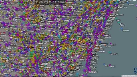 More East AIrplane Traffic data shares - Nov 30th 2025 - no audio -