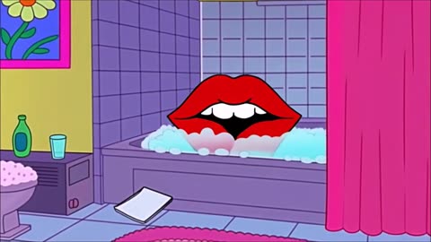 Women Of Fiction Submerging Under Their Bubble Baths, And Morphing Into Lipstick Lips