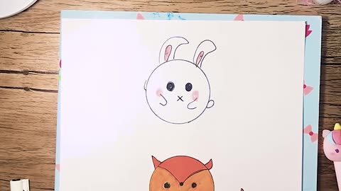 How to Draw Cute Animals with Just One Circle? Easy and Fun Drawing. #art #easydraw