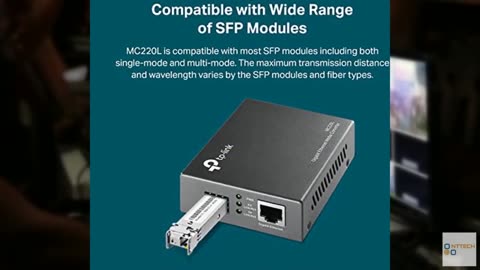 TP-Link MC220L | Gigabit SFP to RJ45 Fiber Media Converter | Fiber to Ethernet C