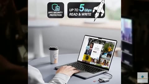 Hicober USB C to SD, Micro SD Memory Card Reader, Type C to SD Card Reader Adapt