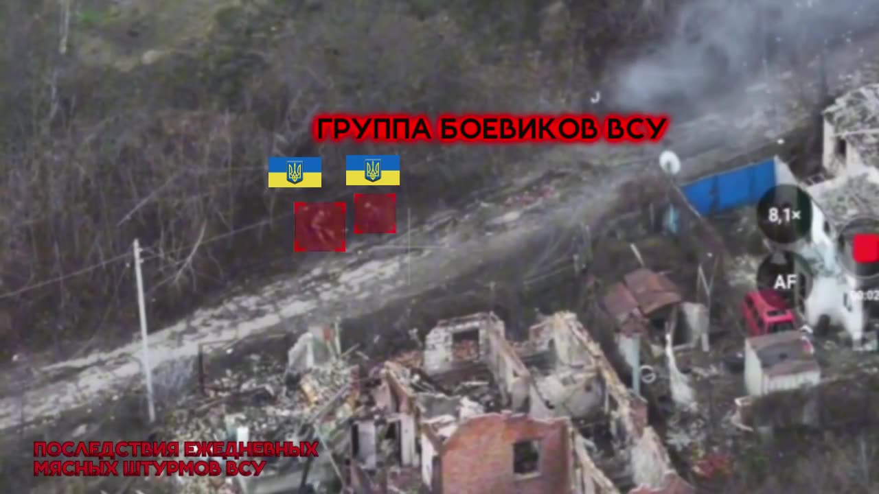 Drone Operators Attack Ukrainian Counterattackers in Kupyansk