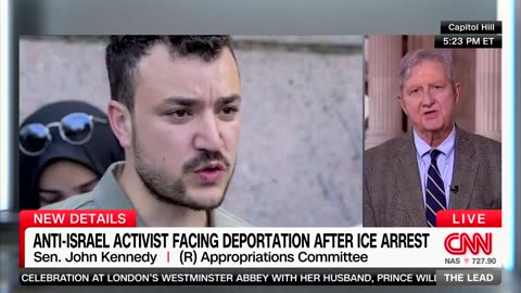 Senator Kennedy explains the law to CNN on pro-Hamas activism