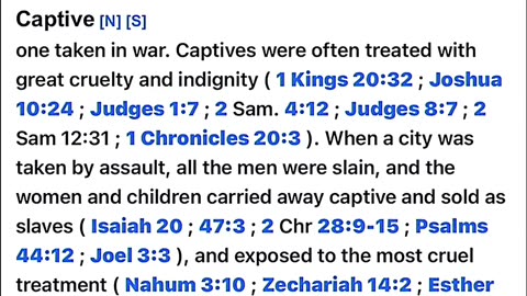 The Captives Get WHAT? Read That Again.
