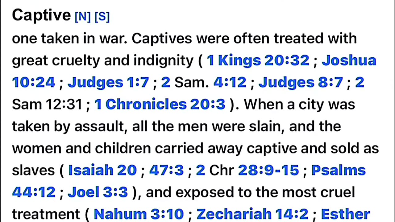 The Captives Get WHAT? Read That Again.