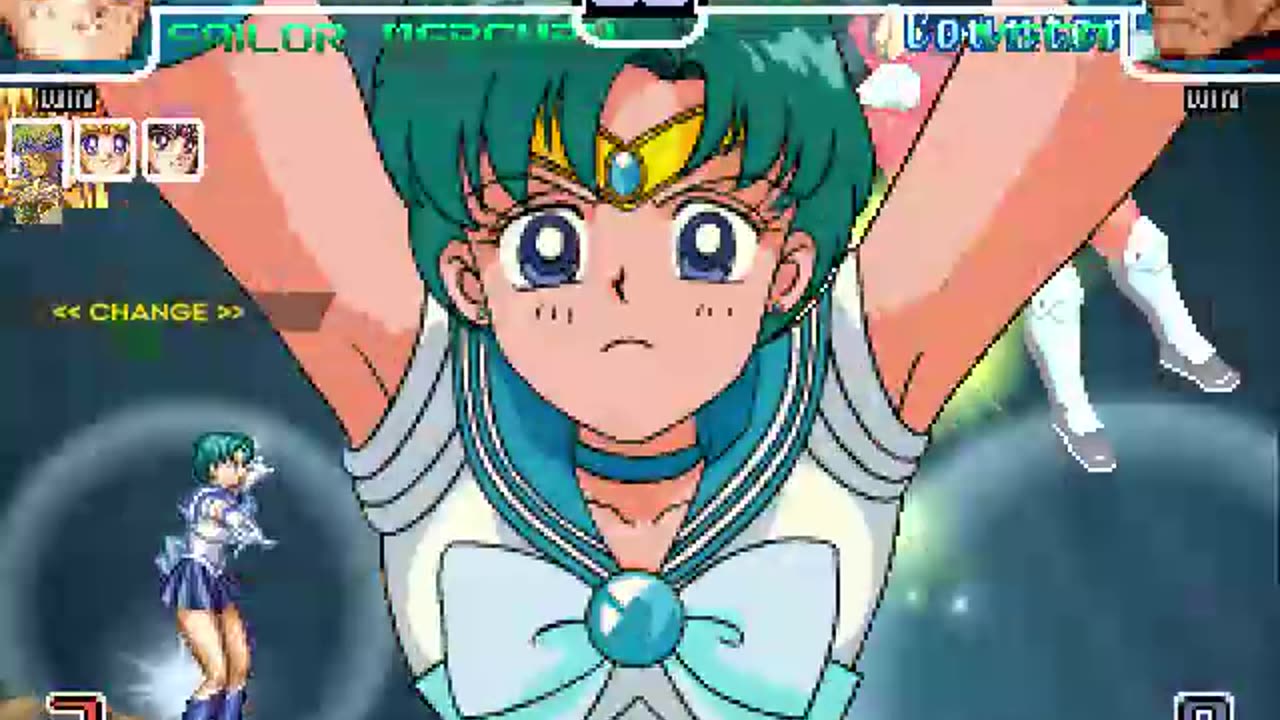 Sailor Moon, Sailor Mars, Sailor Venus, and Sailor Mercury (Me) Vs M. Bison