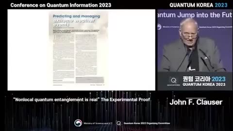 Leading physicist Dr. John F. Clauser, a joint recipient of the 2022 Nobel Prize in Physics：