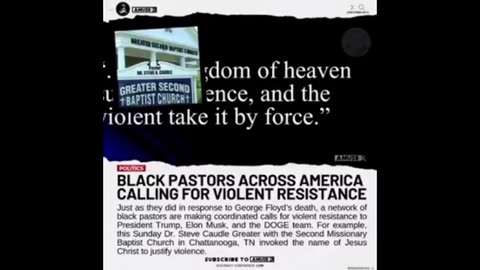 Black Pastors across America calling for violent resistance