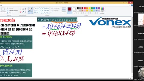 VONEX CICLO MATE 2024 | Semana 07 | Álgebra: Factorización I