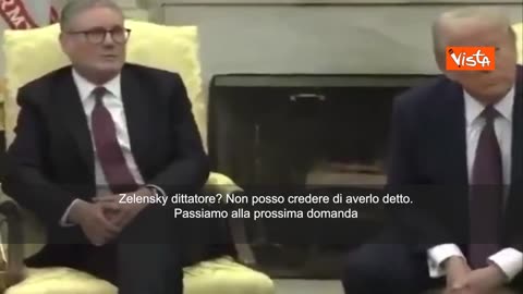 NOTIZIE DAL MONDO Trump; 'Zelensky dittatore? Non posso credere di averlo detto' Così Trump durante l'incontro con Starmer a Washington...viva l'ipocrisia...