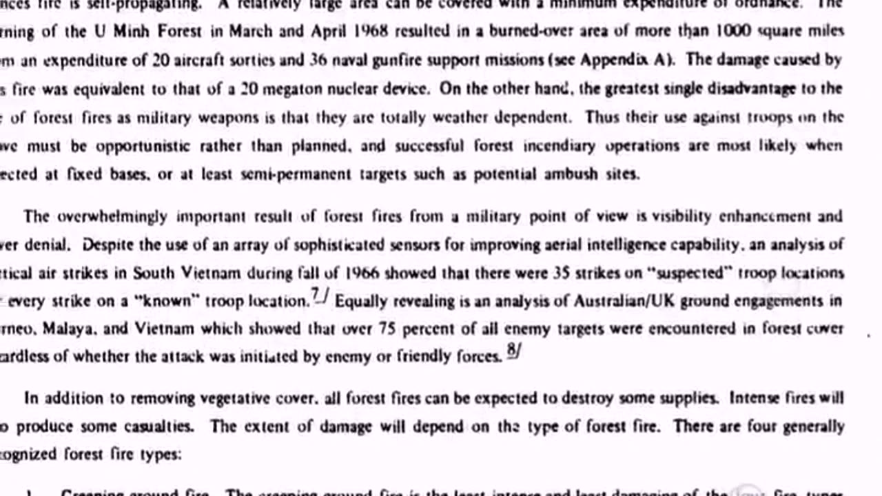 DARPA document on how to use "forest fires as a weapon". It's 170 pages long.