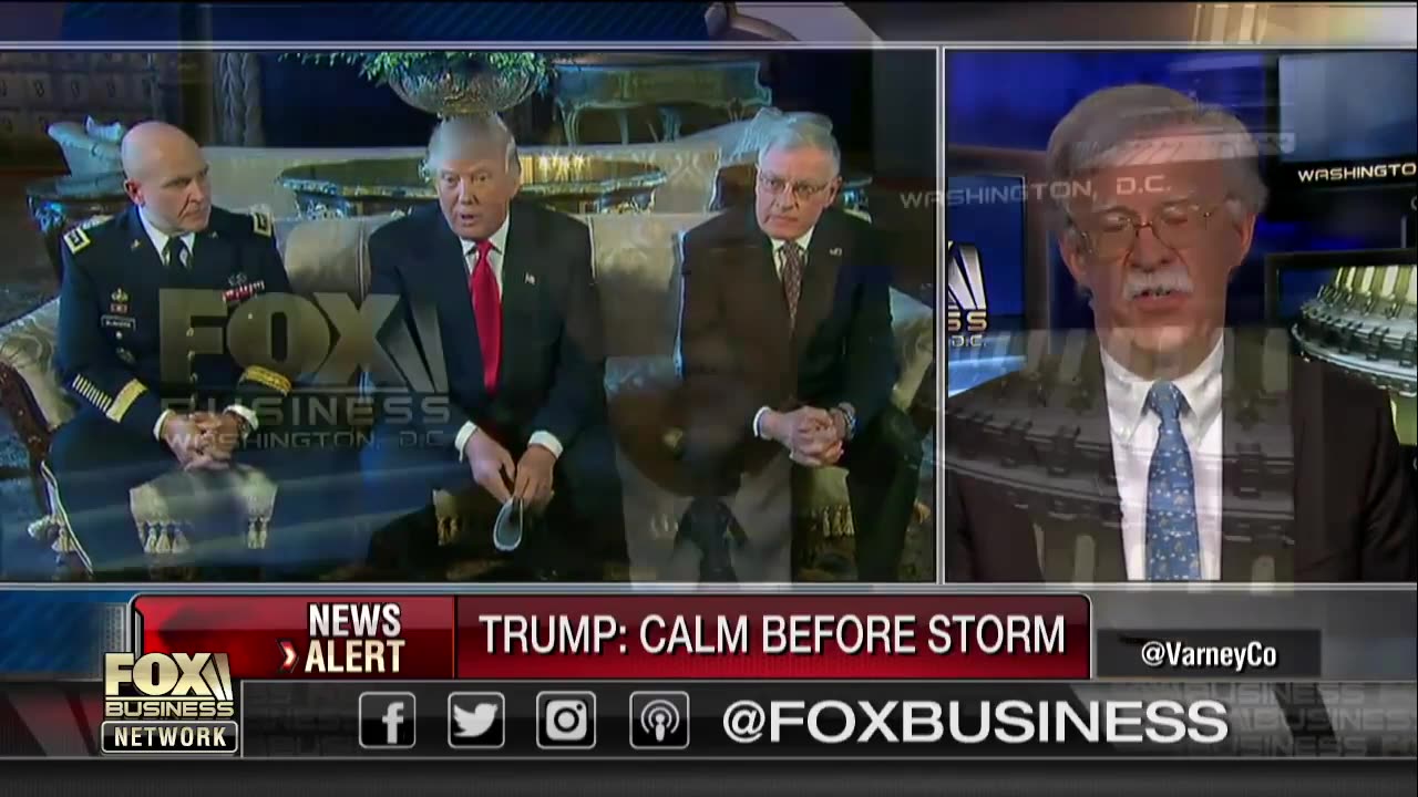Trumps 'calm before the storm' comments? w/ John Bolton..