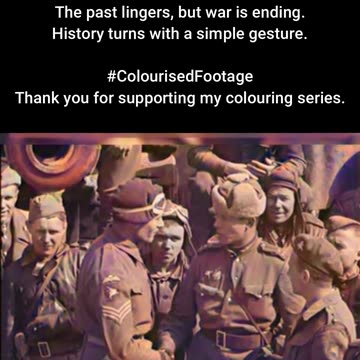 British and Soviet Forces Unite on the Front #ColourisedHistory