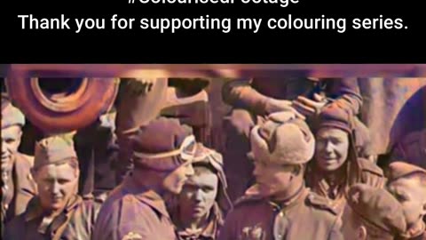 British and Soviet Forces Unite on the Front #ColourisedHistory