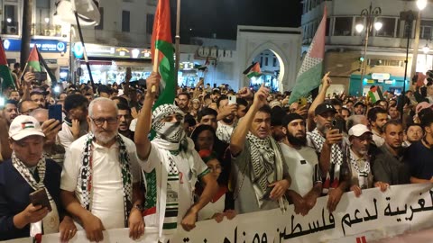 مسيرة شعبية مسيرة الصمود لكسر الحصار عن غزة من طنجة 27 09 2025 الاشبال المغربية