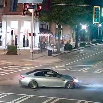 Man Does Donuts in Middle of Intersection, Ends How You Would Expect