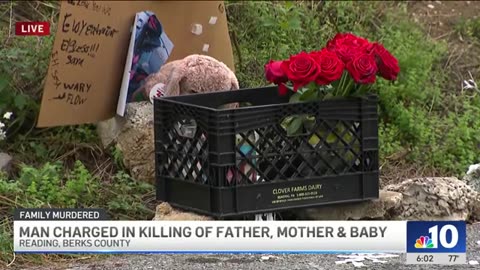 Man charged with murder of mother, father and baby in Reading, PA, police say