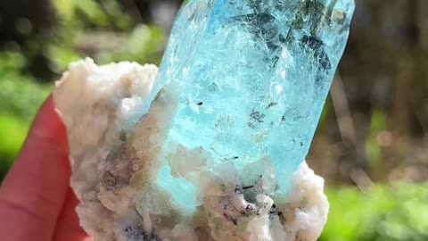 Icy Blue Aquamarine Crystal