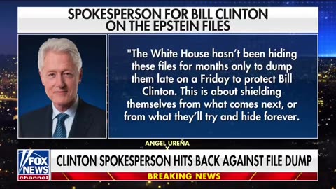 Bill Clinton Spokesman Responds To Epstein Files