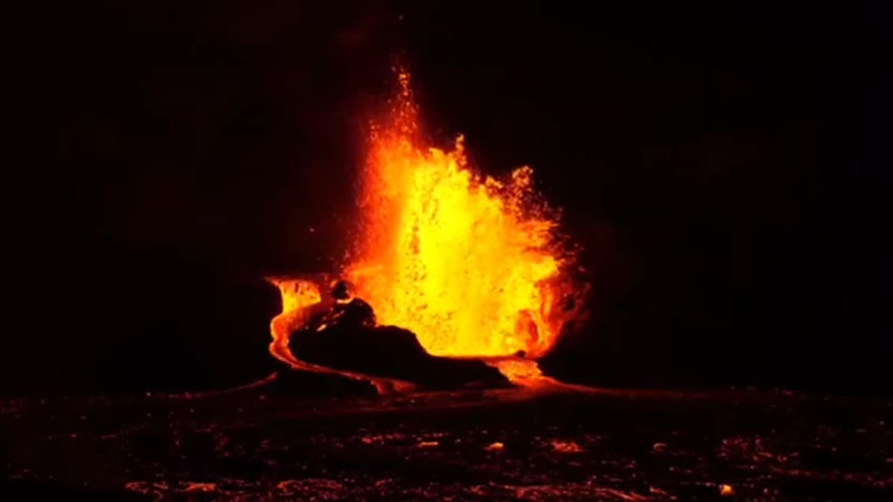 The sixth eruption this month of the Kilauea volcano in Hawaii.