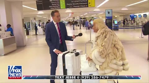 Jesse Watters ✈️ Johnny Fashion Police checks Airport Travelers