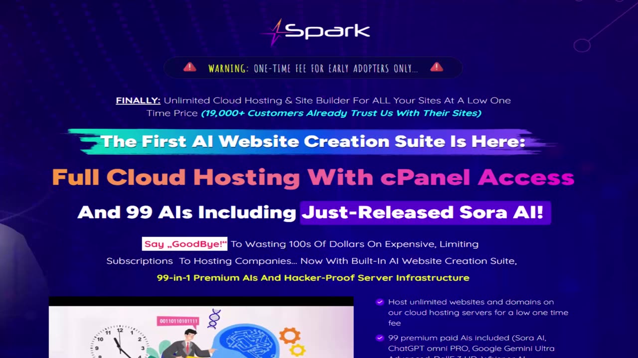 Spark Hosting Review: Unlock 99 AI Tools And Unlimited Websites!