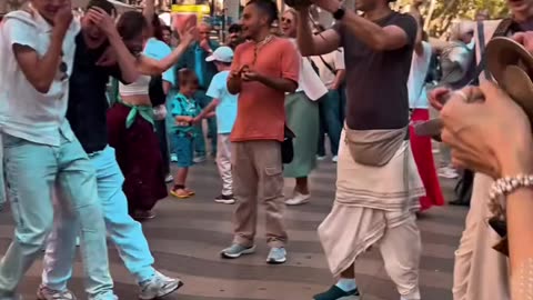 Harinam Sankirtan in Barcelona, Spain May 2025