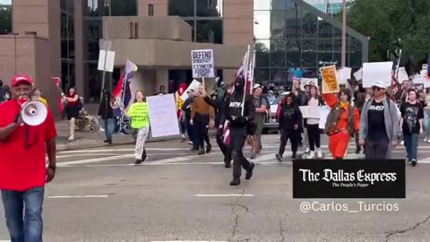 🚨DALLAS, TEXAS🚨The Dallas “No Kings” protest was led by ANTIFA members