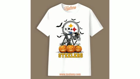 Jack Skellington Pittsburgh Steelers Pumpkin Shirt