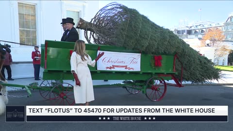 First Lady Melania Trump Welcomes the Official 2025 White House Christmas Tree