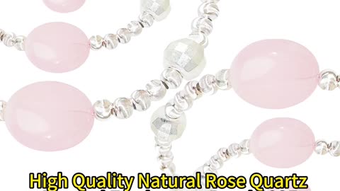 GN-20250218-02 High Quality Natural Rose Quartz Natural Freshwater PearlS925 Silver