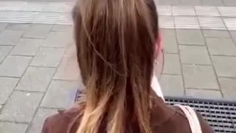 Migrant pees on white woman in public