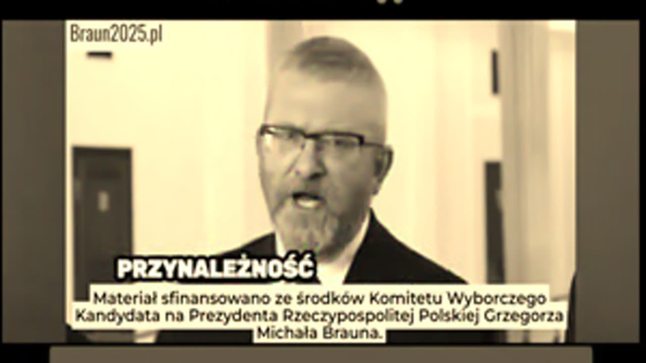 GRZEGORZ BRAUN - jedyny nie zakładający MASKI KŁAMSTWA