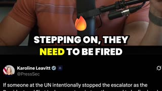 UN Escalator Stunt Puts Trump IN DANGER