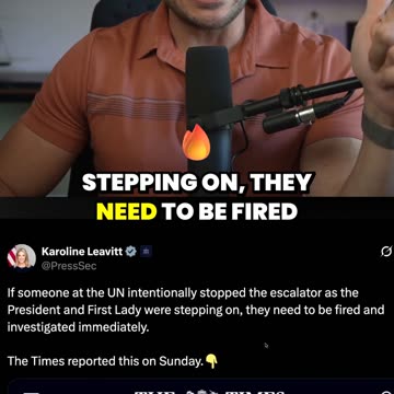 UN Escalator Stunt Puts Trump IN DANGER