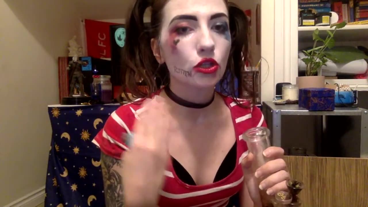 Rowan Gannon: trying to clean the face paint off the couch - chill w me