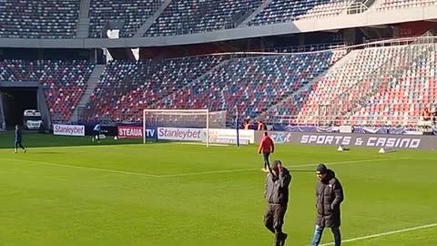 Adrian Popa legend for Steaua Bucharest. Steaua vs Voluntari. Liga 2 Romania 22.02.2025