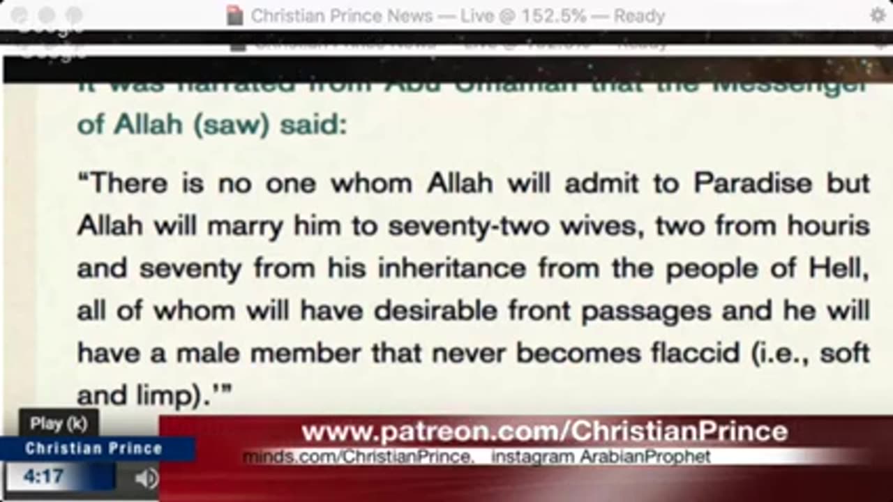 Christian prince The purpose of this video is education