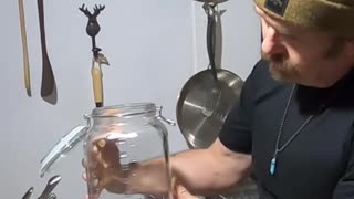 Filling My Jar with 24 Eggs—Watch This! #livingoffgrid #eggwaterglassing