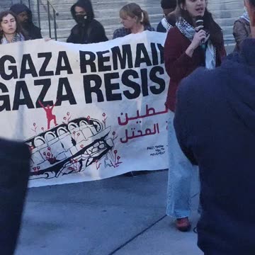 New Yorkers: "GAZA WILL RISE"