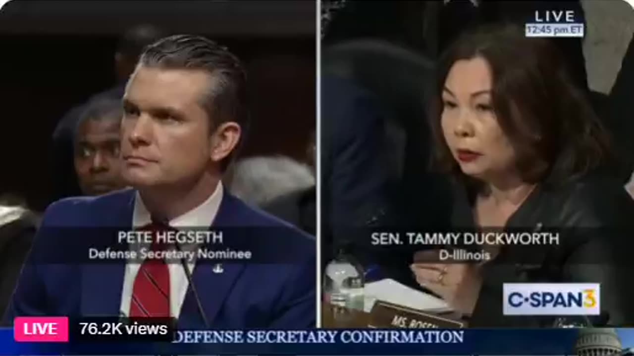 Pete Hegseth Sends Democrat Senator Tammy Duckworth into a Screaming Meltdown