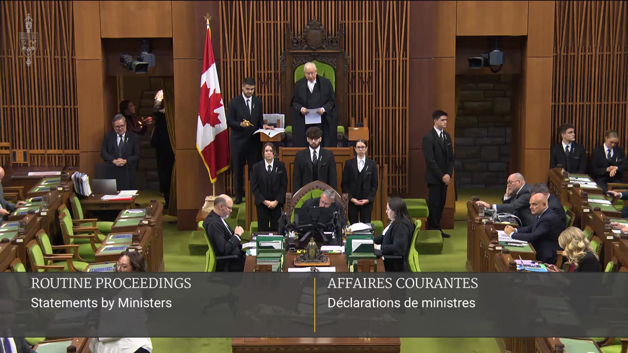 Question Period for HoC Sitting No. 46 House of Commons, Wednesday, Oct 29, 2025