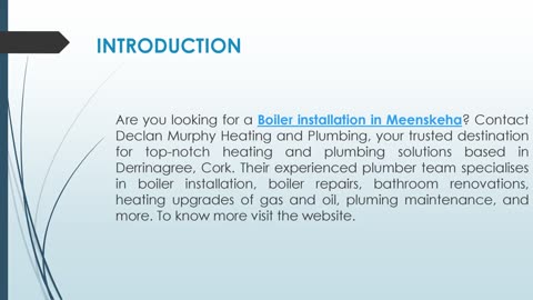 Are you looking for a Boiler installation in Meenskeha?