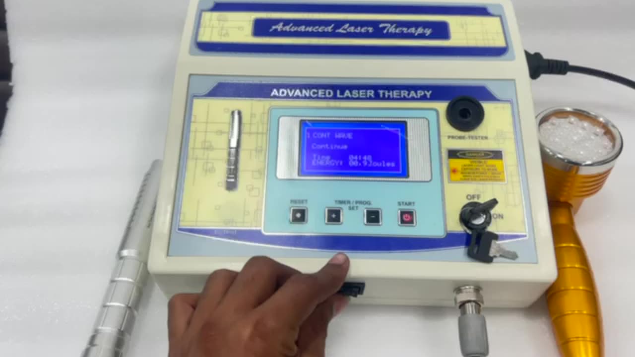 Class 3 Laser Therapy Equipment Dual Probe Digital LCD Based Pre Programmed