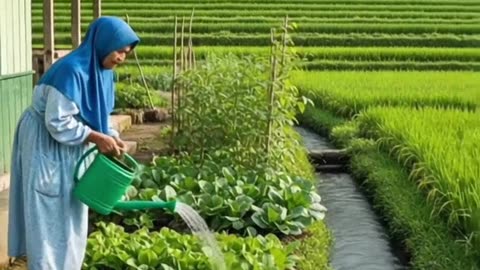 The beauty of old age in the village 😊