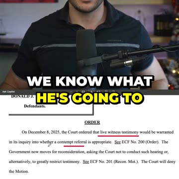 Judge FORCES Live Testimony as Trump Officials Face Contempt Heat